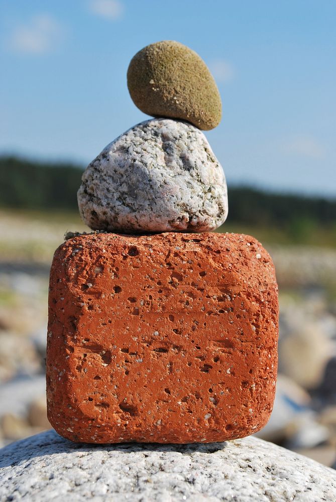 Brick, stones, and rock. Free public domain CC0 image
