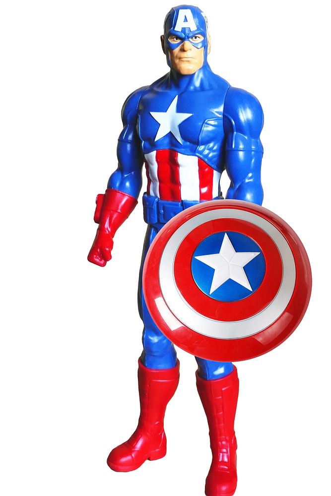 Superhero Captain America, toy figurine. Location unknown - Jan. 10, 2016
