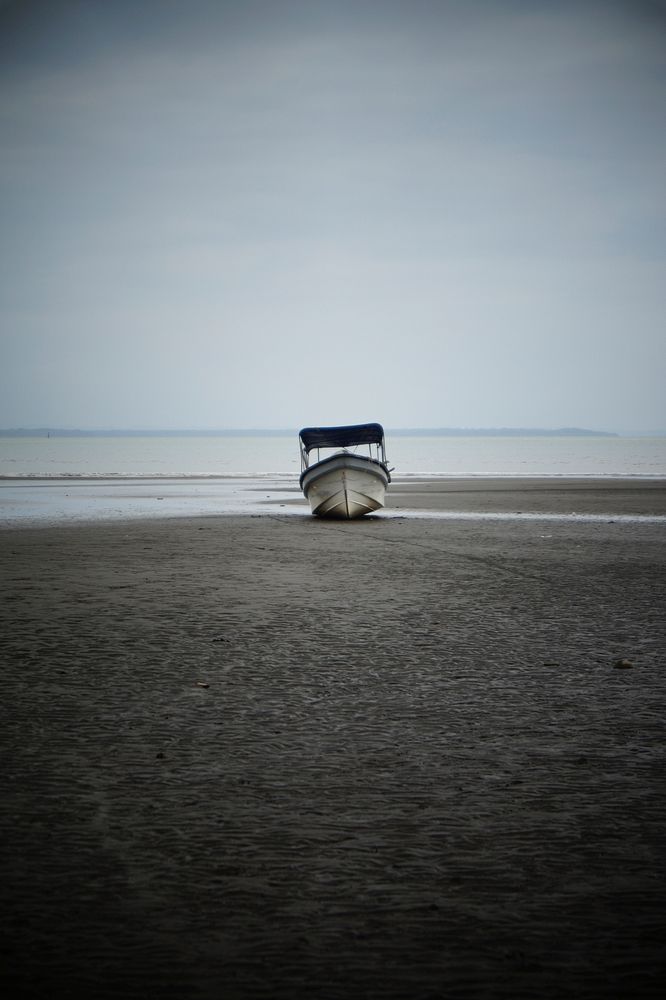 Boat on beach. Free public domain CC0 photo.