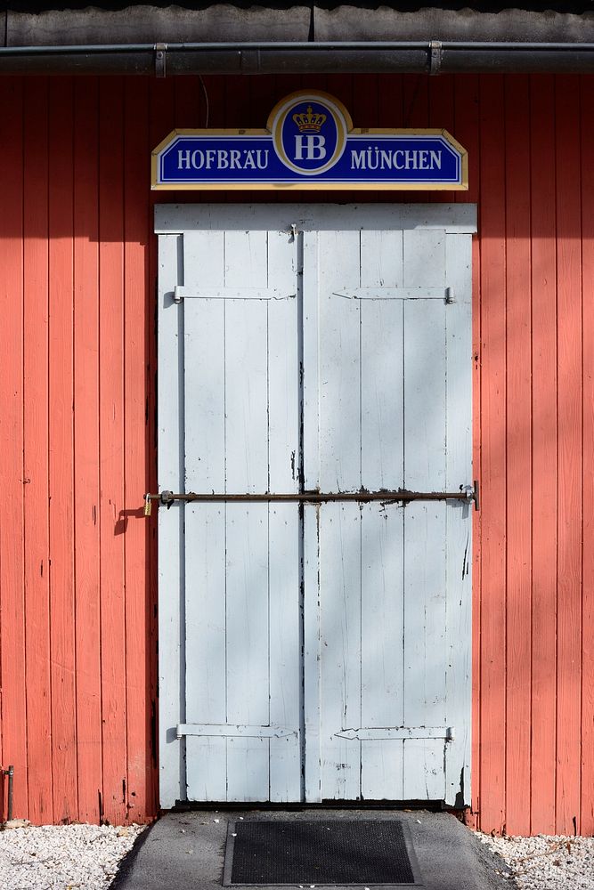Old door to brewery. Free public domain CC0 photo.