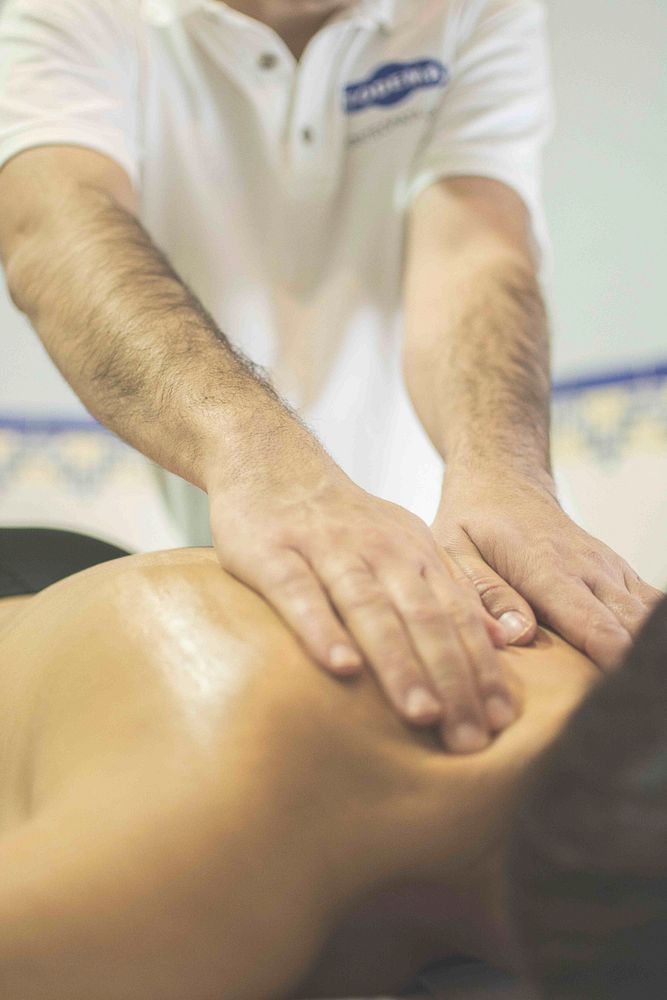 Free back massage spa image, public domain CC0 photo.