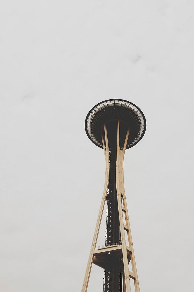 Free Space Needle, observation deck in Seattle image, public domain CC0 photo.
