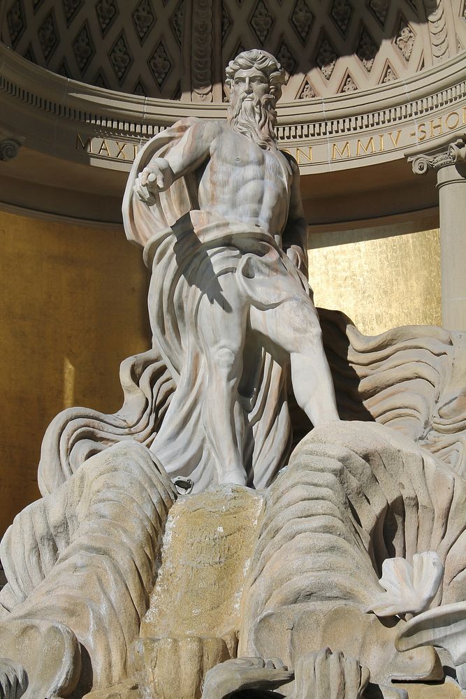 Free Poseidon statue public domain CC0 photo.