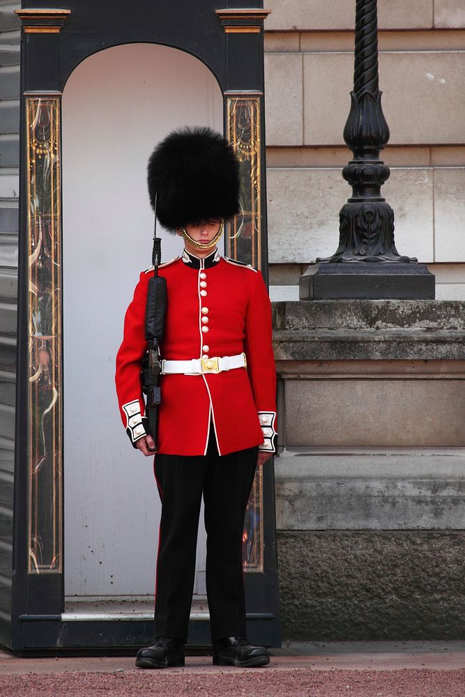 Buckingham Palace guard, London, UK, 03/25/2017.