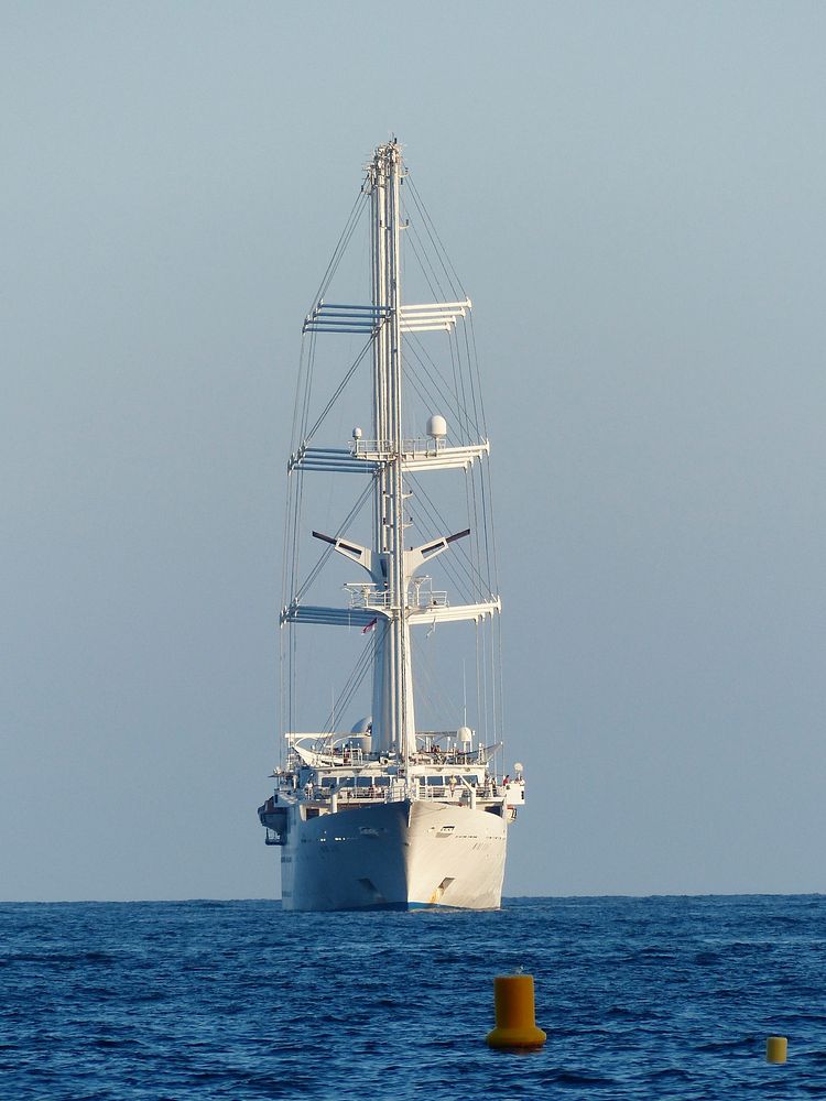 Free tall ship in the ocean image, public domain CC0 photo.