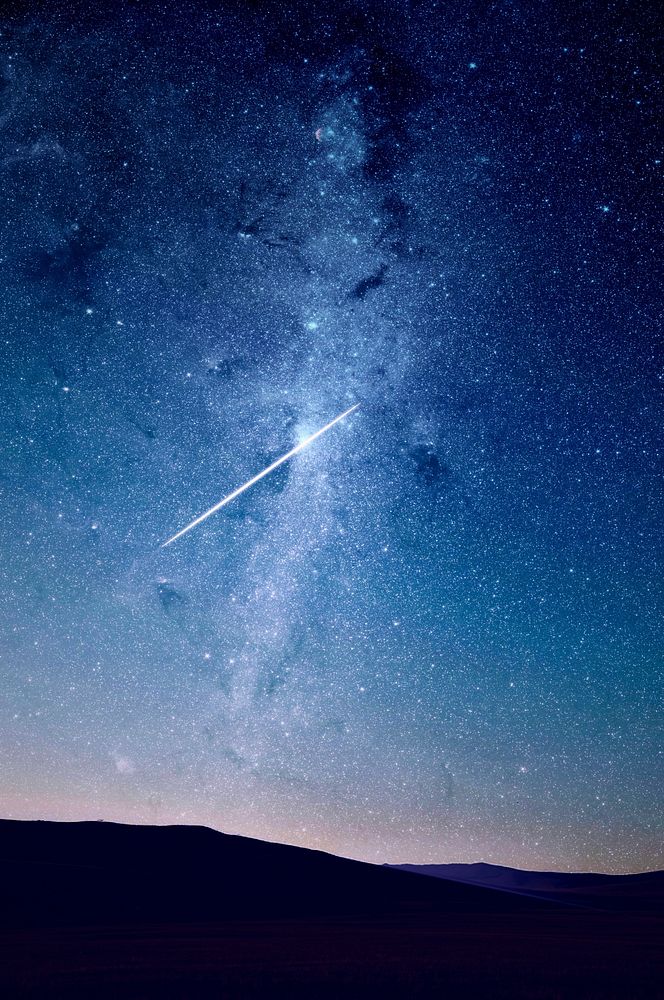 Galaxy starry night sky background, free public domain CC0 photo.