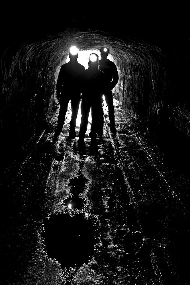 Free people exploring a tunnel image, public domain CC0 photo.