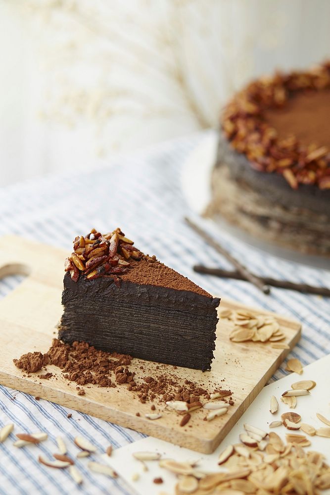 Free chocolate cake slice image, public domain CC0 photo.