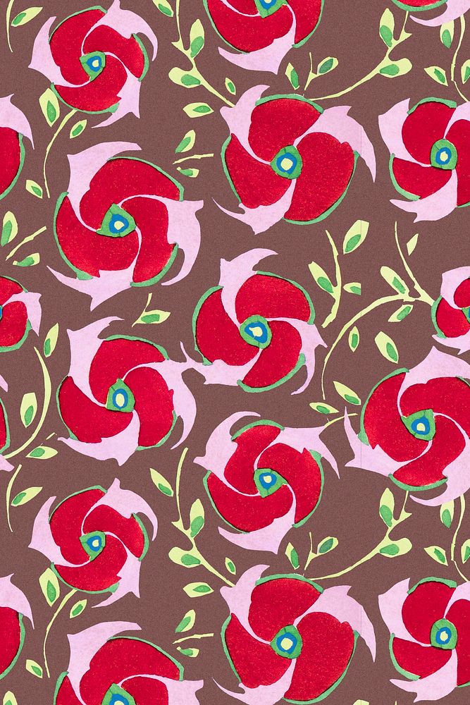 Art deco rose background, colorful background