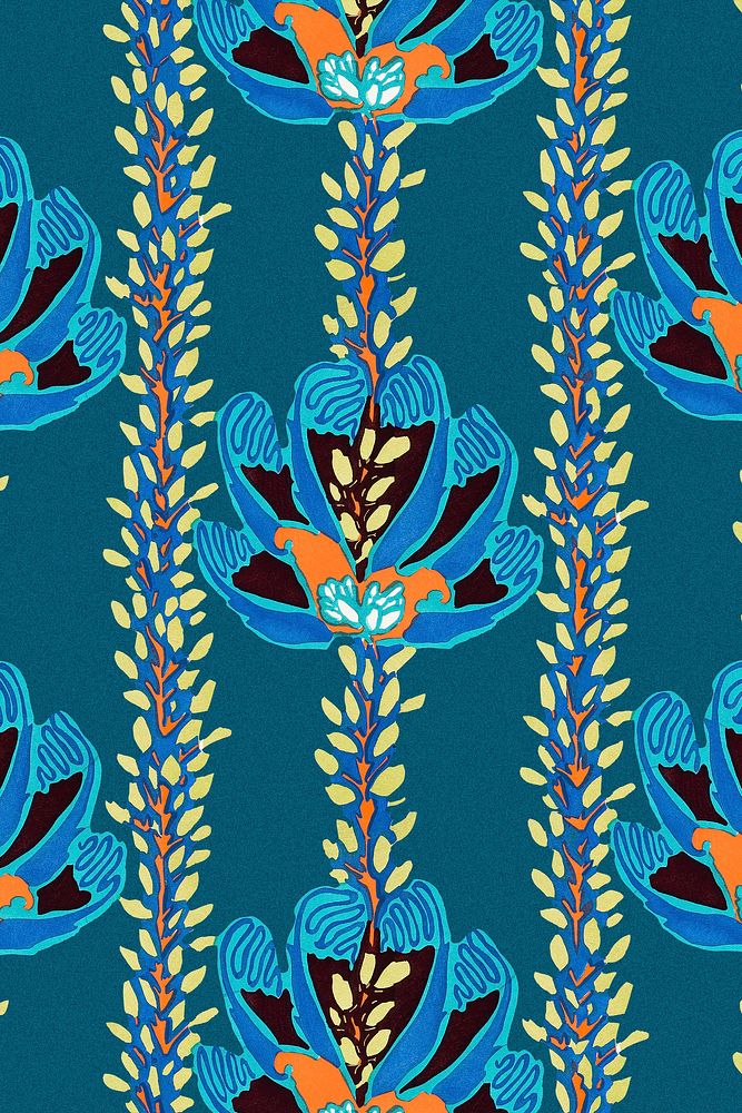 Floral background, vintage art deco & art nouveau design