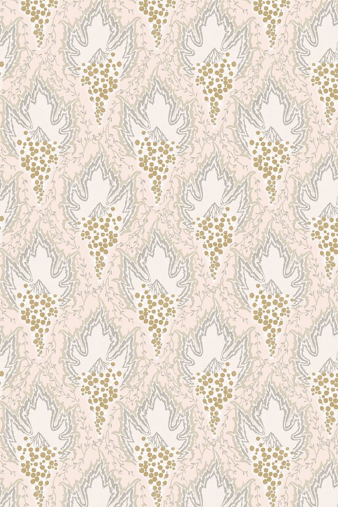 Gold flower pattern, seamless Art Deco background in oriental style