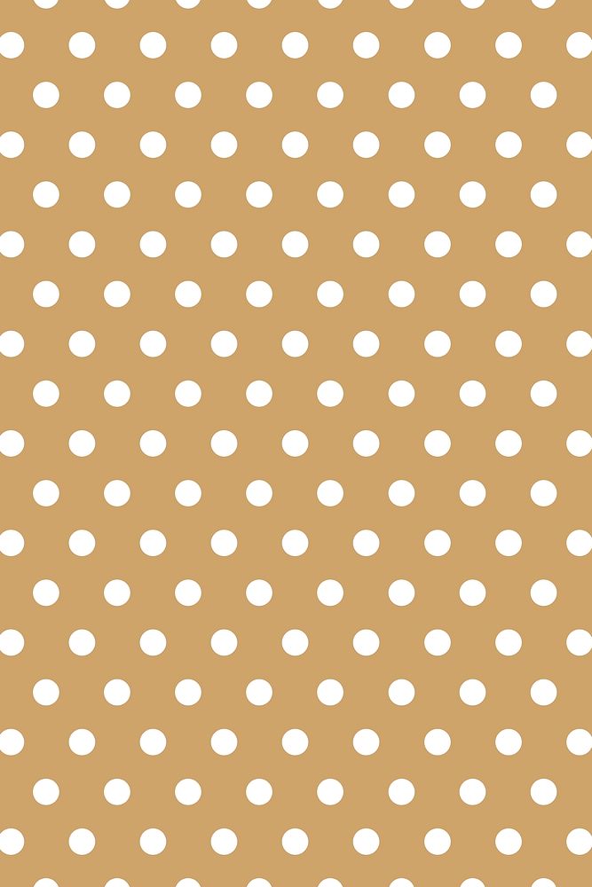 Cute polka dot background, brown pattern