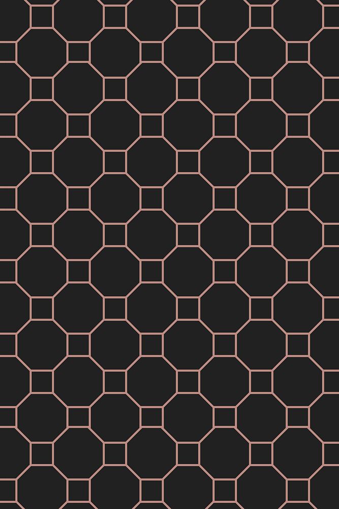 Geometric pattern background, black hexagon