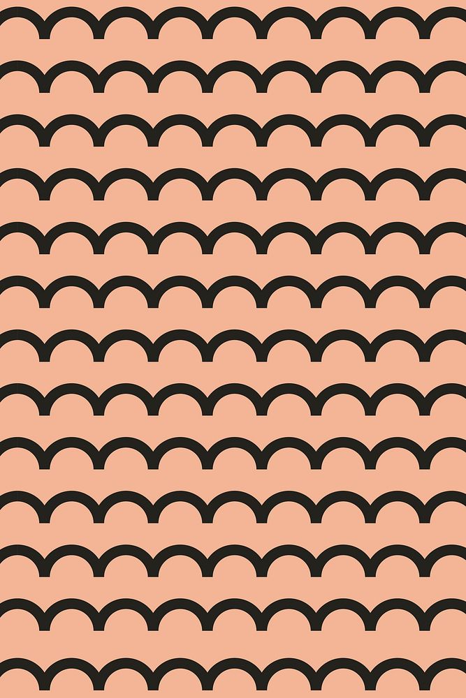 Wave pattern background, orange abstract lines