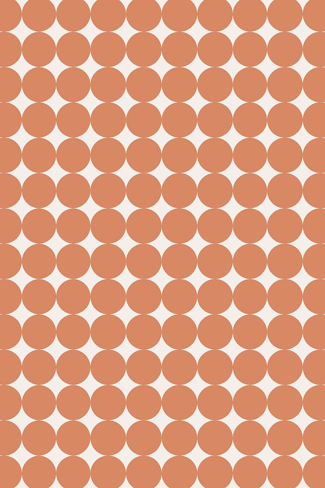 Aesthetic circle background, geometric pattern in orange