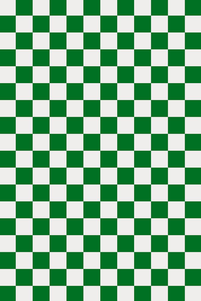 Green check pattern background, square geometric