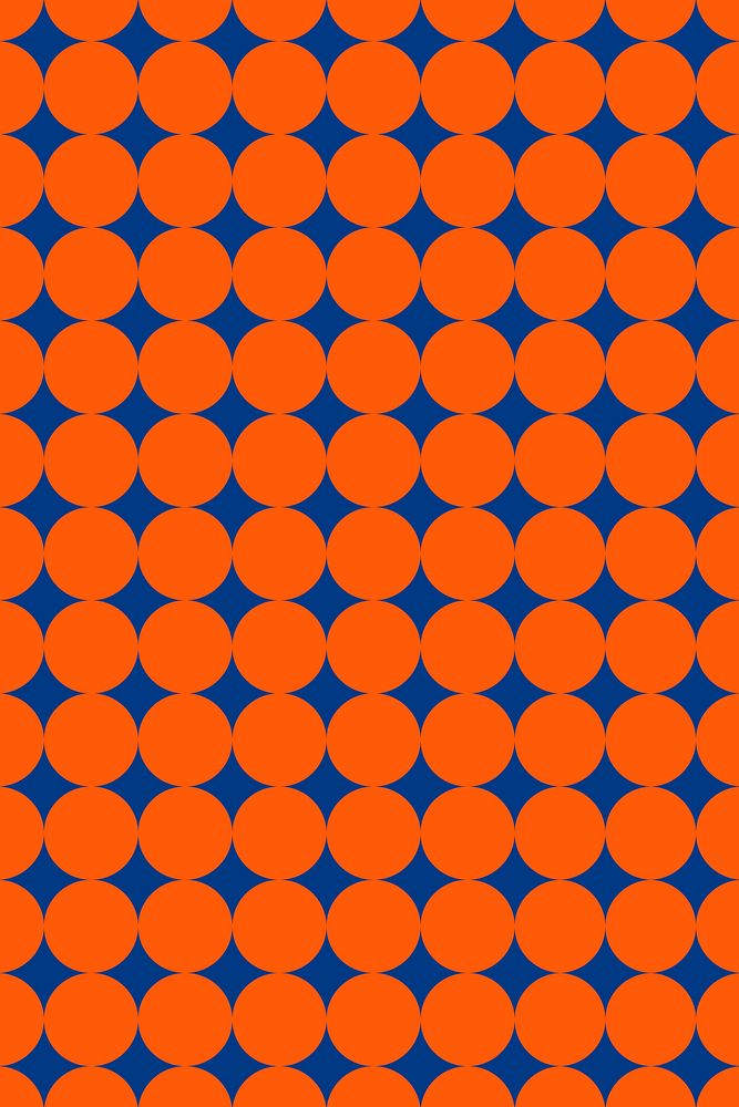 Orange circle pattern background, geometric design