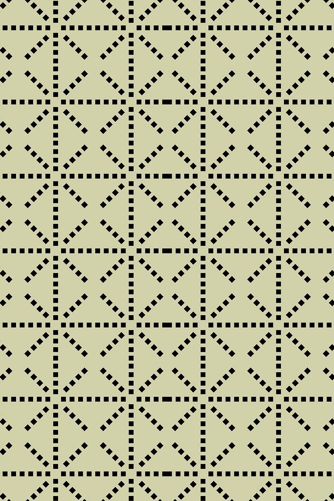 Square pattern background, green geometric design