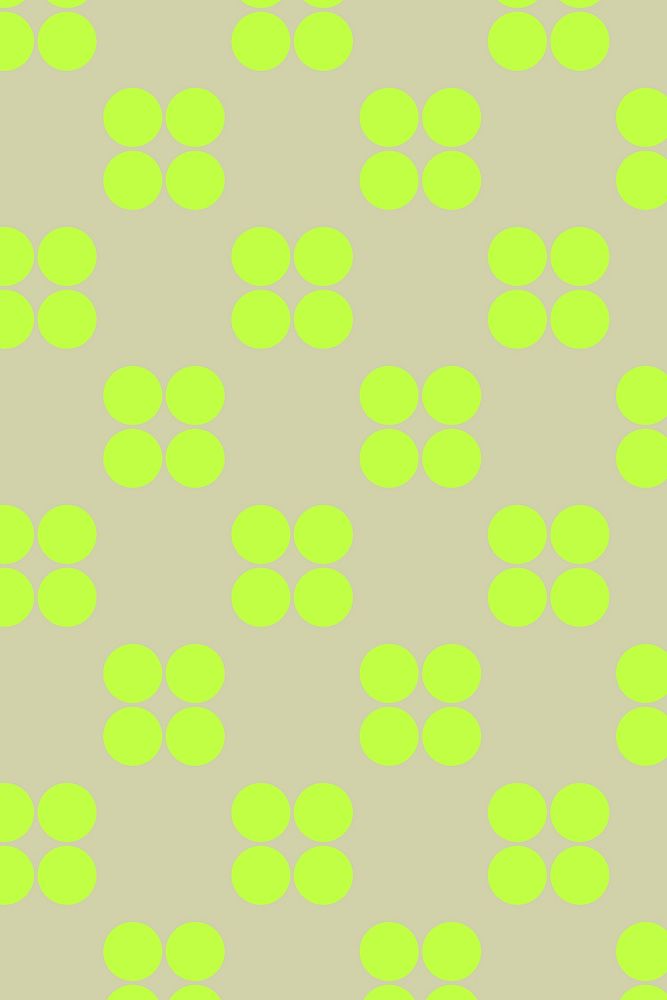 Circle shape pattern background, green geometric