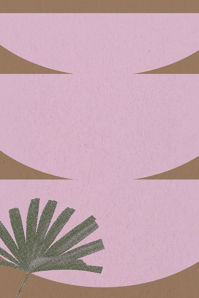 ​​​​​​​Pink tropical background, modern abstract pink geometric semicircle design 