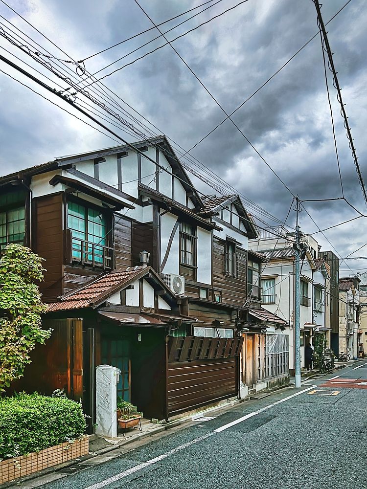 Free traditional Japanese street image, public domain travel CC0 photo.