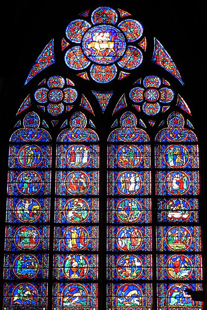 Free stained glass window image, public domain CC0 photo.
