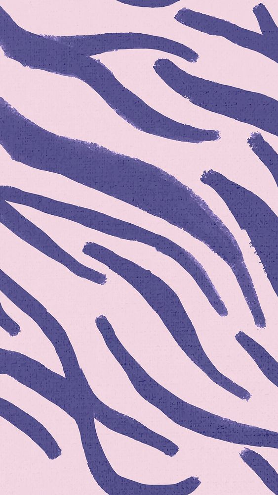 Zebra pattern iPhone wallpaper, purple animal print abstract design