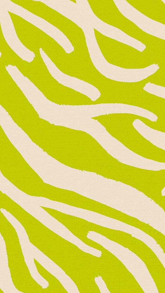Zebra pattern iPhone wallpaper, green background, abstract design