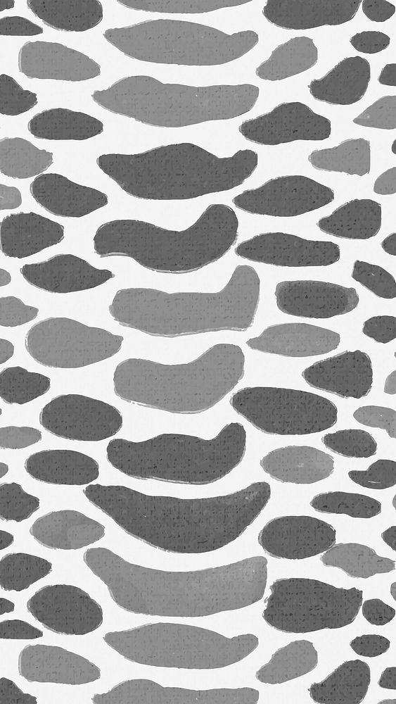 Snake pattern mobile wallpaper, black & white abstract animal print design