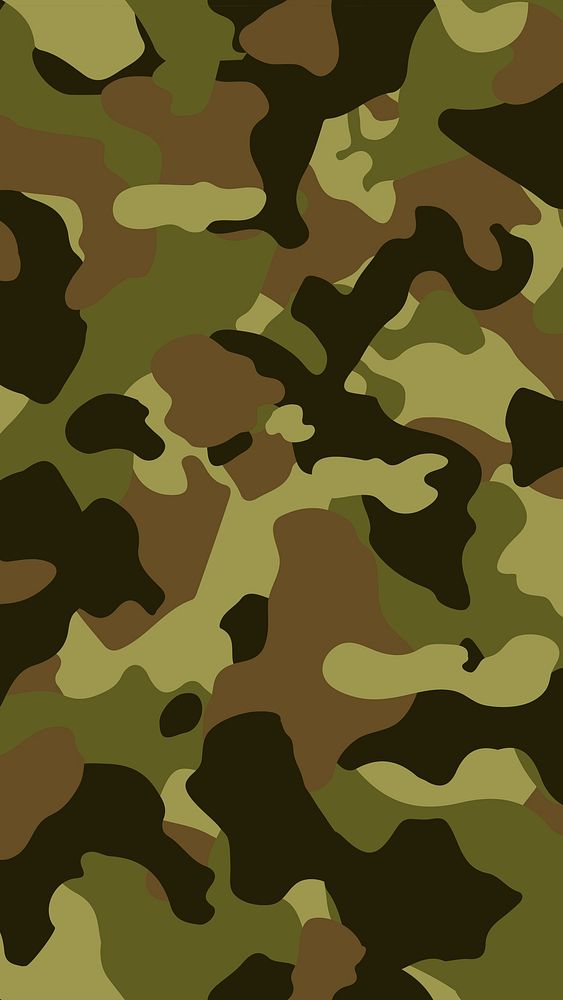 Green iPhone wallpaper camouflage pattern design