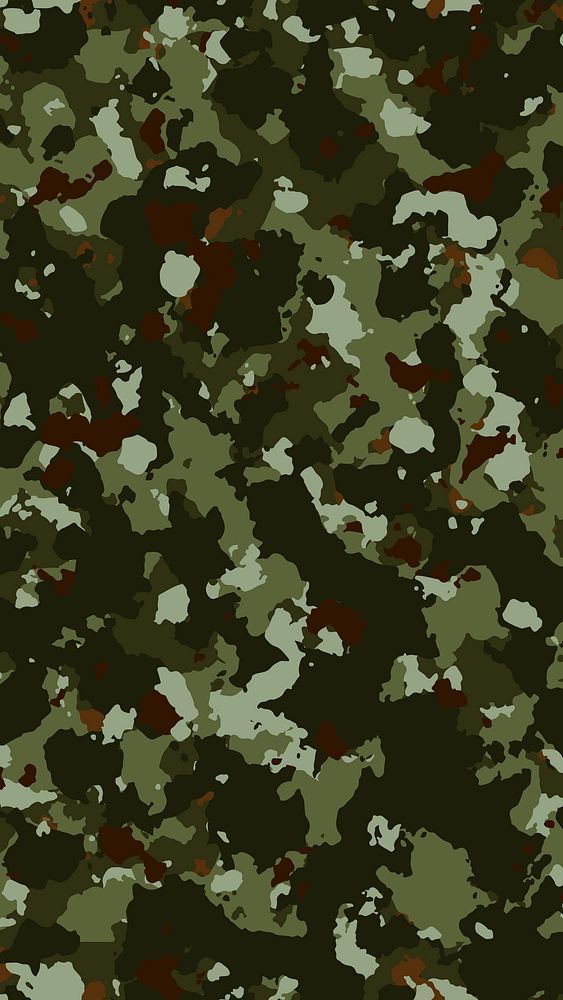 Modern camo print phone wallpaper, green pattern military 