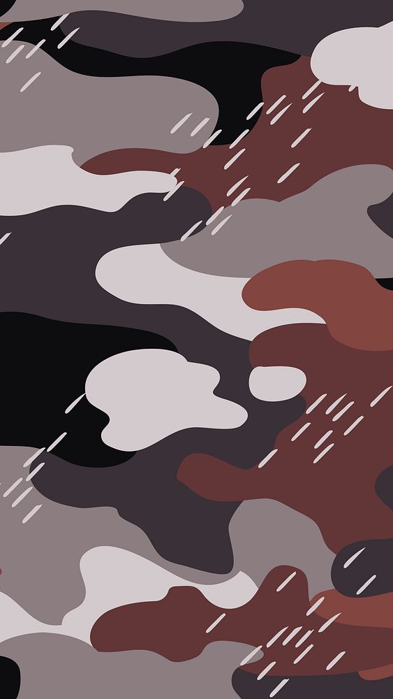 Aesthetic mobile wallpaper, brown camo pattern 
