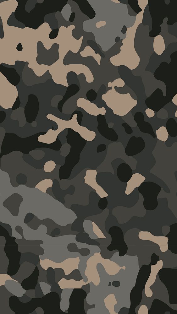 Modern camo print iPhone wallpaper, brown pattern military 