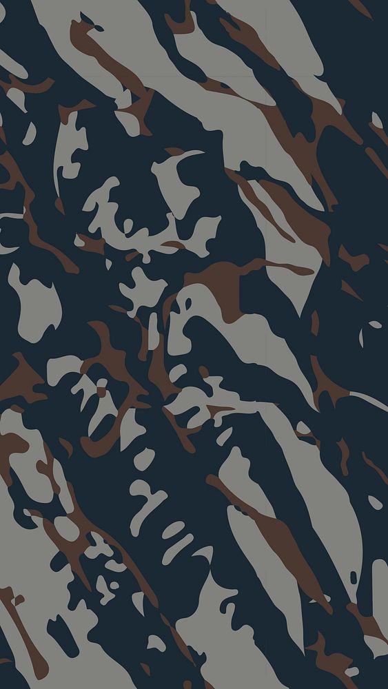 Modern camo print mobile wallpaper, blue pattern army 