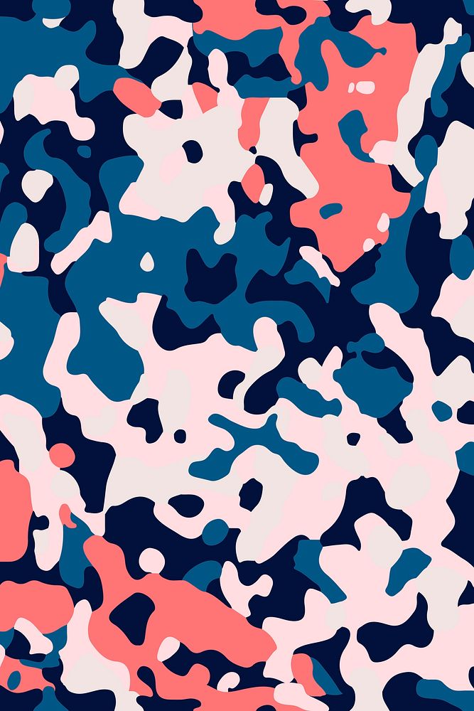 Abstract colorful camouflage seamless pattern background