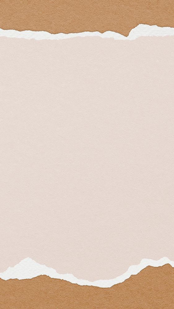Pastel nude iPhone wallpaper, paper craft border background