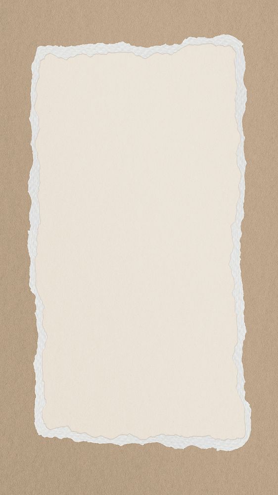 Paper texture frame phone wallpaper, earth tone background