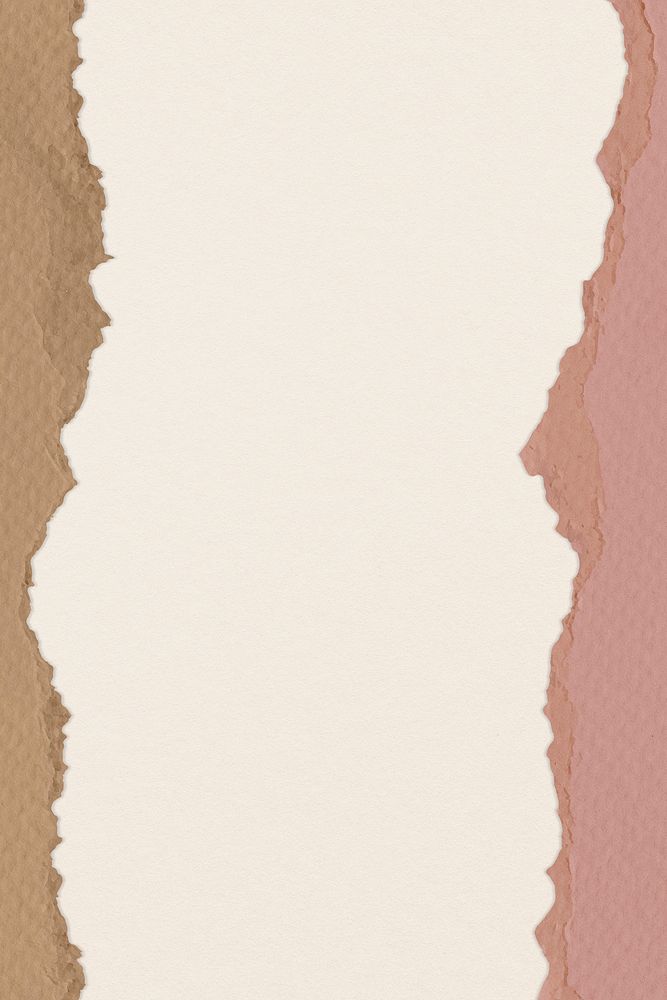 Cream feminine background, ripped paper textured border