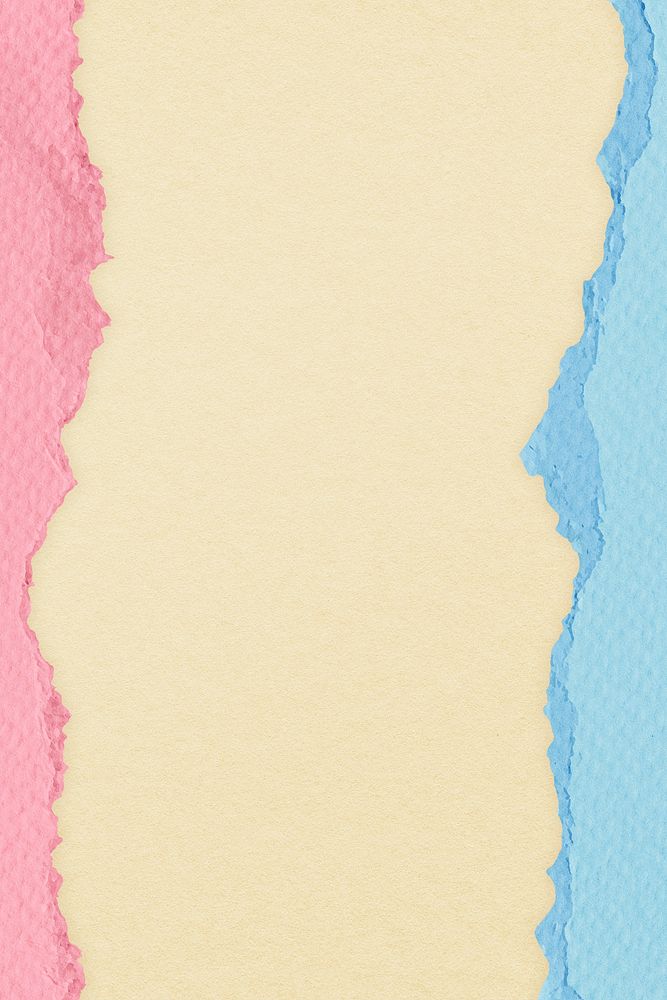 Cute paper border background, pink and blue feminine design
