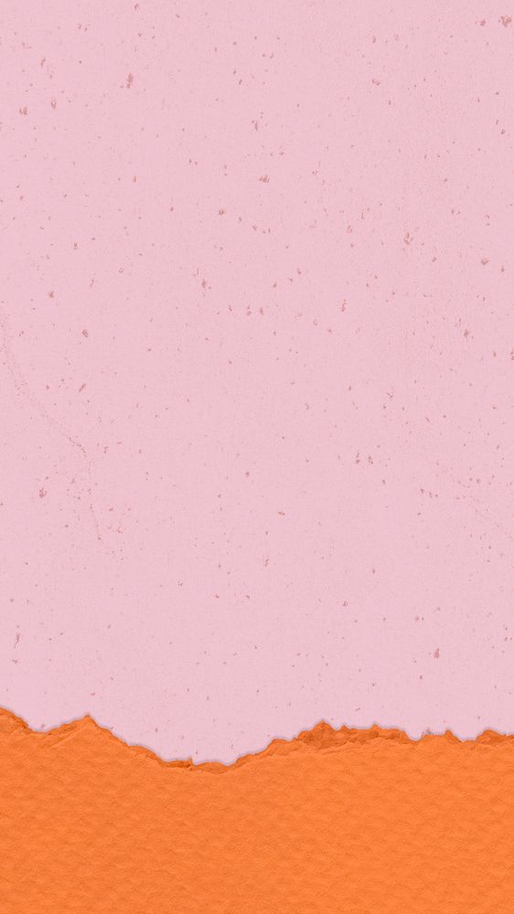 Pink paper iPhone wallpaper, torn texture background