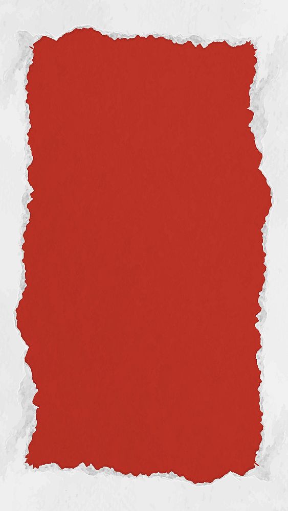 Red frame iPhone wallpaper, paper texture creative background vector