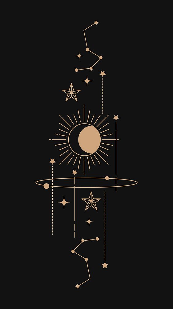 Astronomy iPhone wallpaper, aesthetic celestial HD background