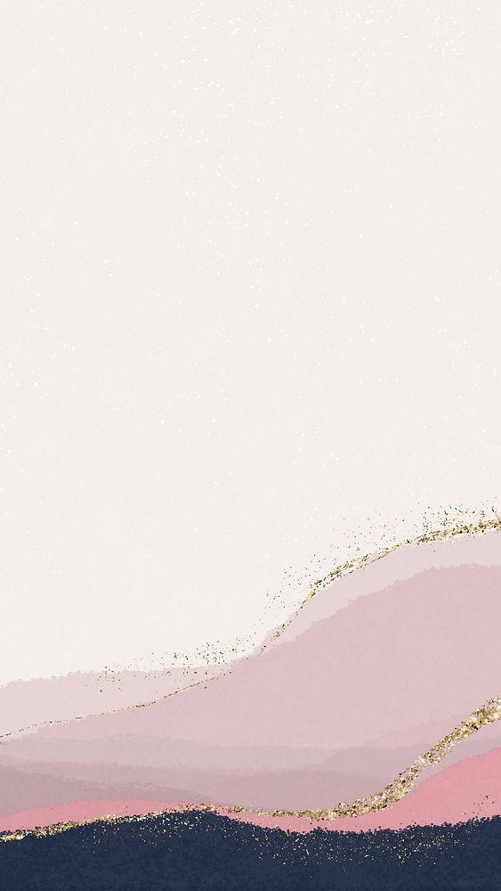 Aesthetic landscape phone wallpaper, pink crayon texture