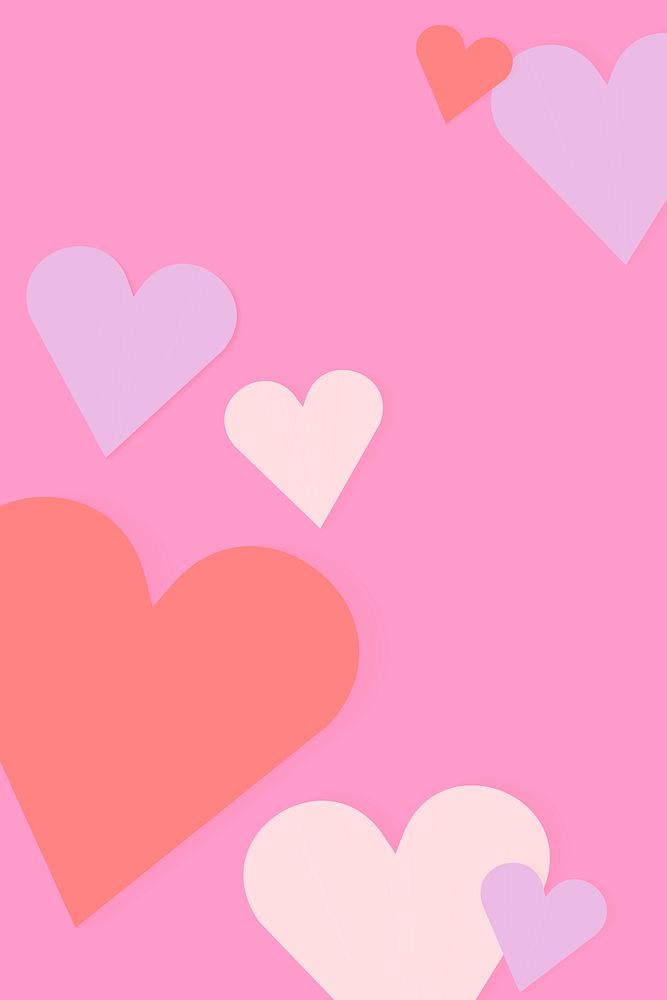 Colorful hearts background valentine&rsquo;s image design