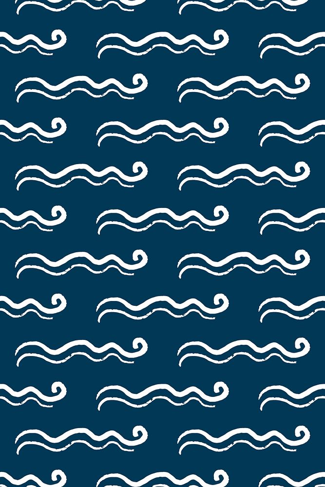 Cute wavy lines background pattern design