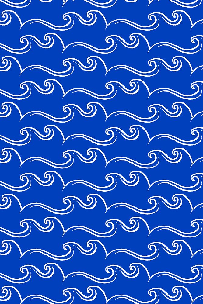 Aesthetic ocean waves background pattern design