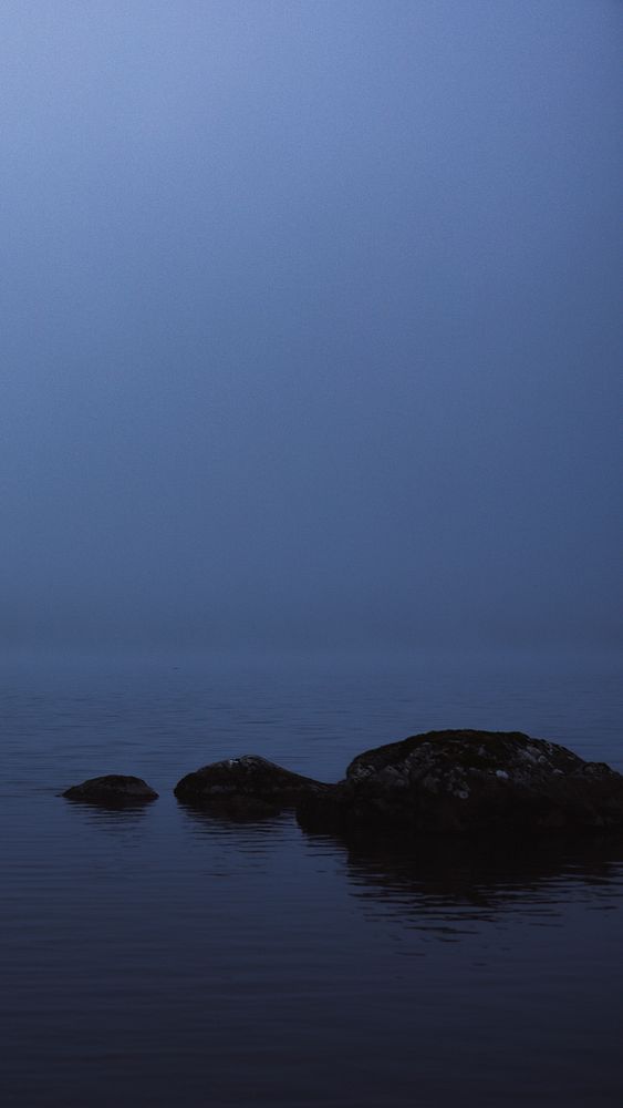 Blue nature iPhone wallpaper, Wast Water lake in England