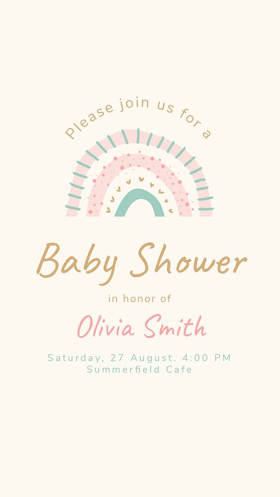 Baby shower Instagram story template, | Premium PSD Template - rawpixel