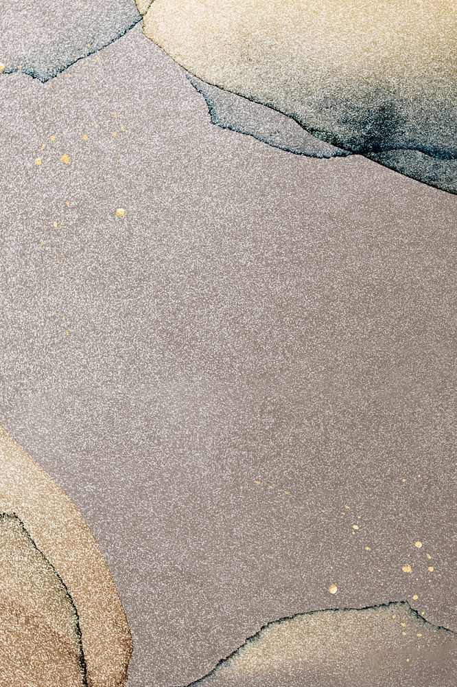 Gold splatter on watercolor background illustration