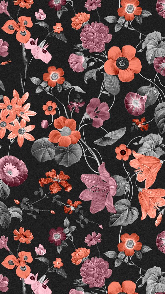 black floral print background